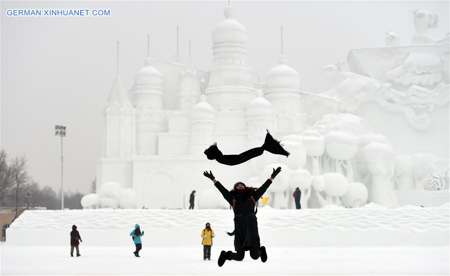 CHINA-HARBIN-SNOW SCULPTURE (CN)