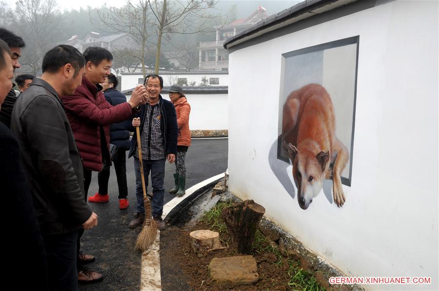 #CHINA-ZHEJIANG-HENGSHANWU VILLAGE-3D MURAL (CN)