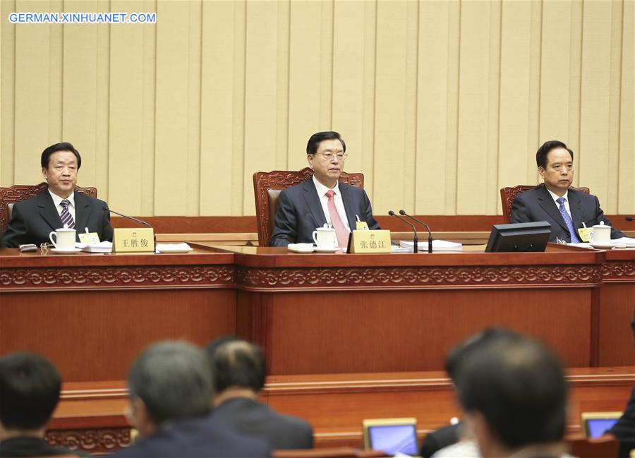 CHINA-BEIJING-ZHANG DEJIANG-NPC-MEETING(CN)