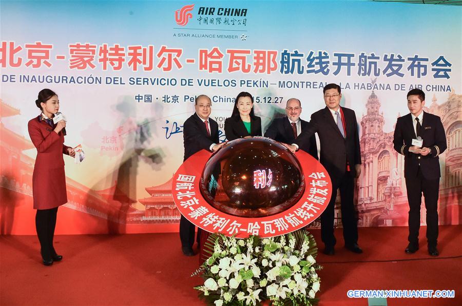 CHINA-BEIJING-CUBA-NEW FLIGHT-OPENING CEREMONY(CN)