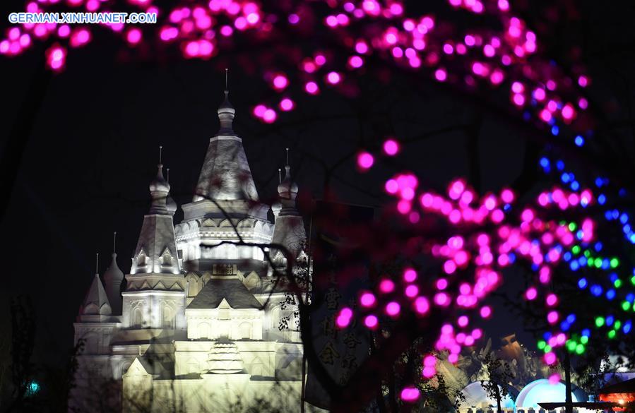 CHINA-HARBIN-SNOW EXPO-NIGHT VIEW (CN)