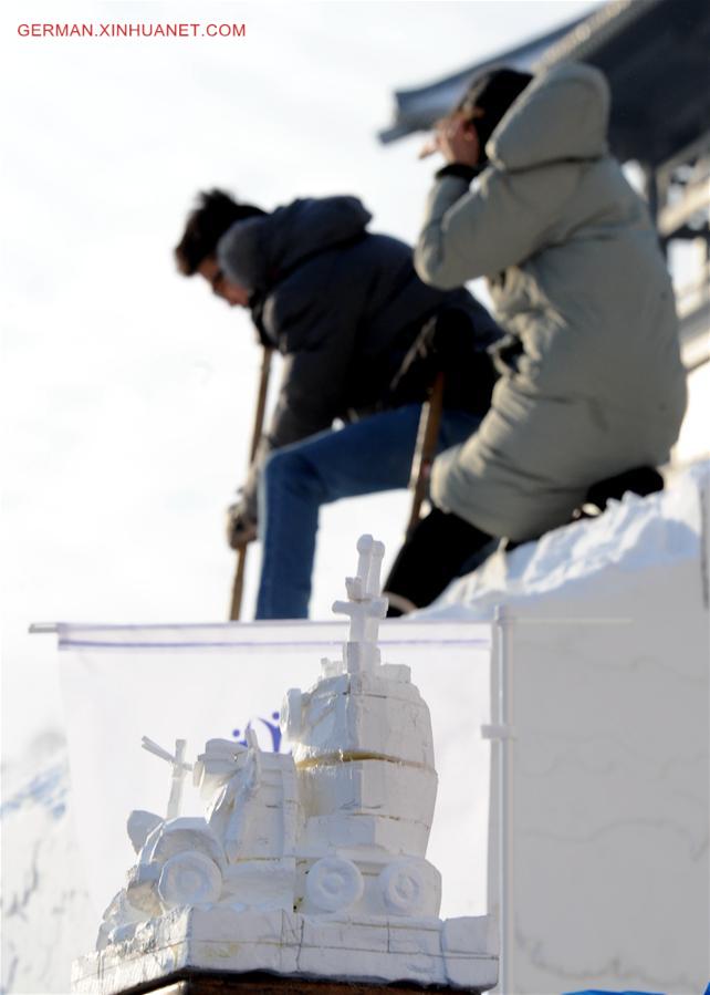 CHINA-HARBIN-SNOW SCULPTURE-CONTEST (CN) 