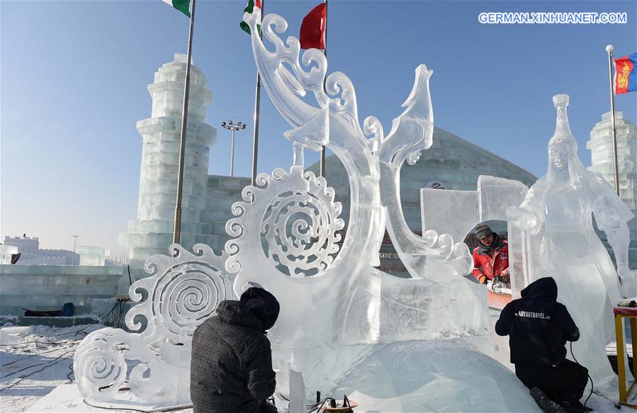 CHINA-HARBIN-ICE SCULPTURE-CONTEST (CN)