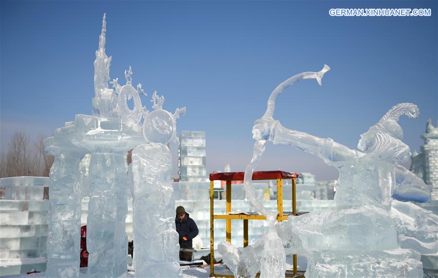 CHINA-HARBIN-ICE SCULPTURE-CONTEST (CN)