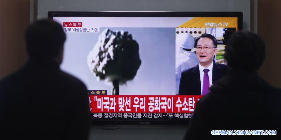 (CORRECTION) SOUTH-KOREA-DPRK-FIRST HYDROGEN BOMB-TEST