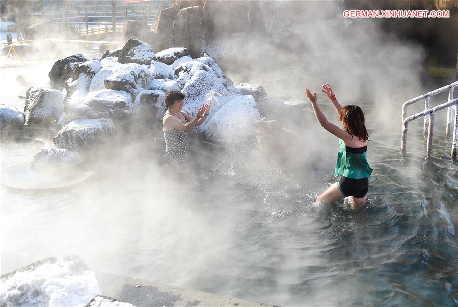 CHINA-JILIN-WINTER-HOT SPRING (CN)