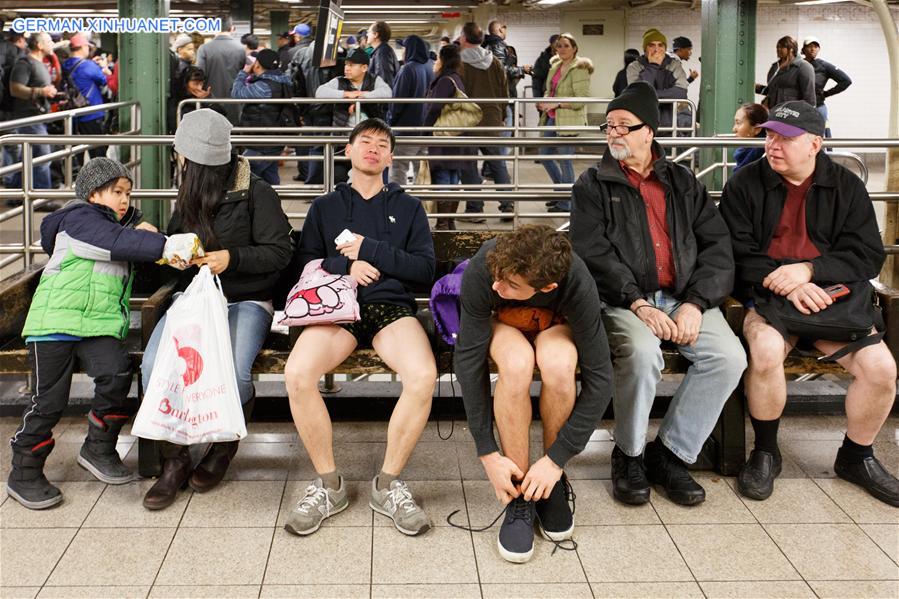 U.S.-NEW YORK-NO PANTS SUBWAY RIDE