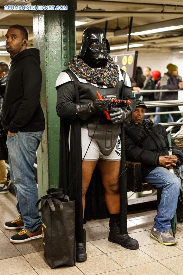 U.S.-NEW YORK-NO PANTS SUBWAY RIDE