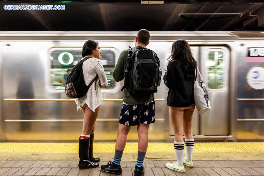 U.S.-NEW YORK-NO PANTS SUBWAY RIDE