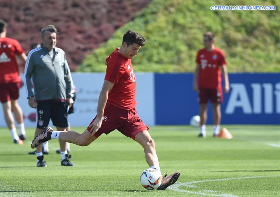 (SP)QATAR-DOHA-SOCCER-BAYERN MUNICH-TRAINING