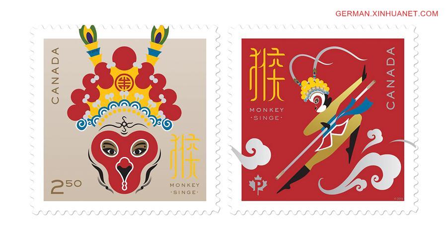 CANADA-TORONTO-THE YEAR OF MONKEY-STAMPS