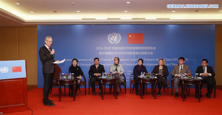 CHINA-BEIJING-UN-UNDAF FOR CHINA-LAUNCH CEREMONY (CN)