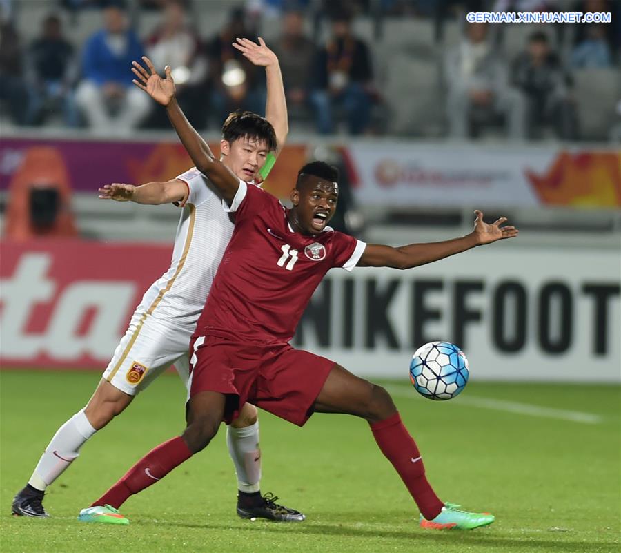 (SP)QATAR-DOHA-AFC U23-GROUP A MATCH-QATAR VS CHINA