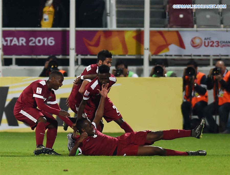 (SP)QATAR-DOHA-AFC U23-GROUP A MATCH-QATAR VS CHINA