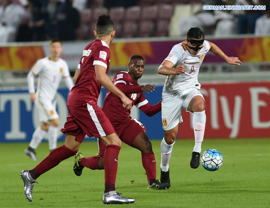 (SP)QATAR-DOHA-AFC U23-GROUP A MATCH-QATAR VS CHINA