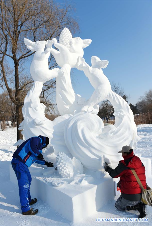 CHINA-HARBIN-SNOW SCULPTURE-CONTEST (CN)