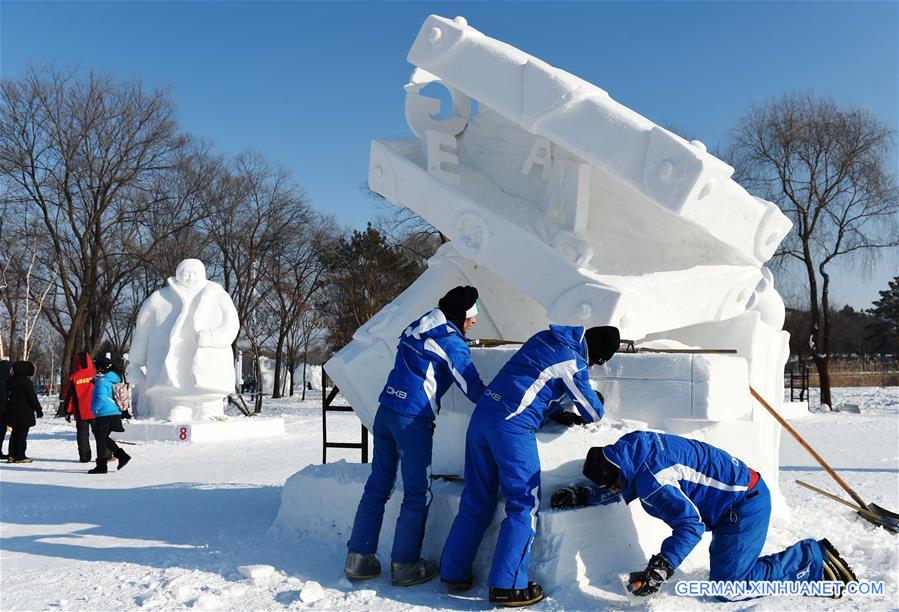 CHINA-HARBIN-SNOW SCULPTURE-CONTEST (CN)