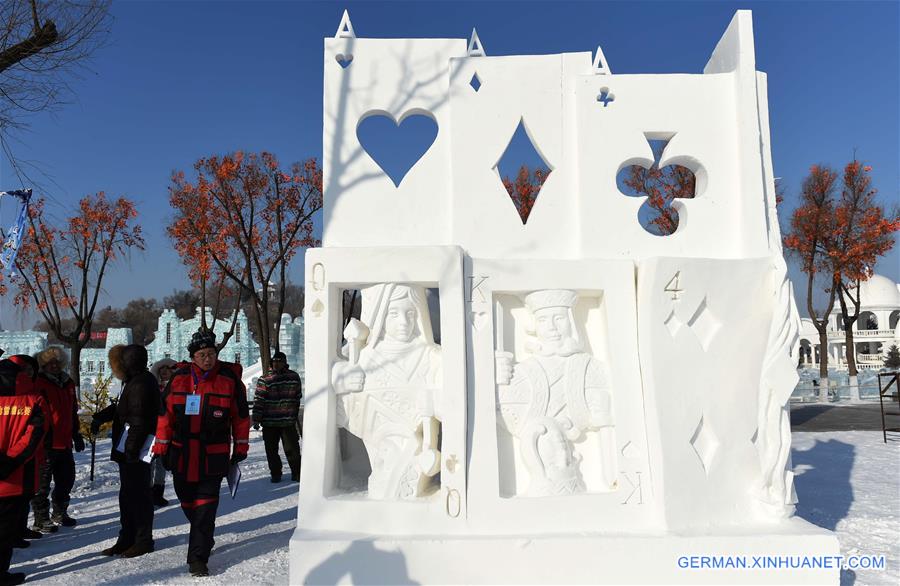 CHINA-HARBIN-SNOW SCULPTURE-CONTEST (CN)