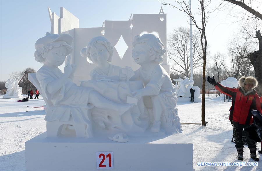 CHINA-HARBIN-SNOW SCULPTURE-CONTEST (CN)