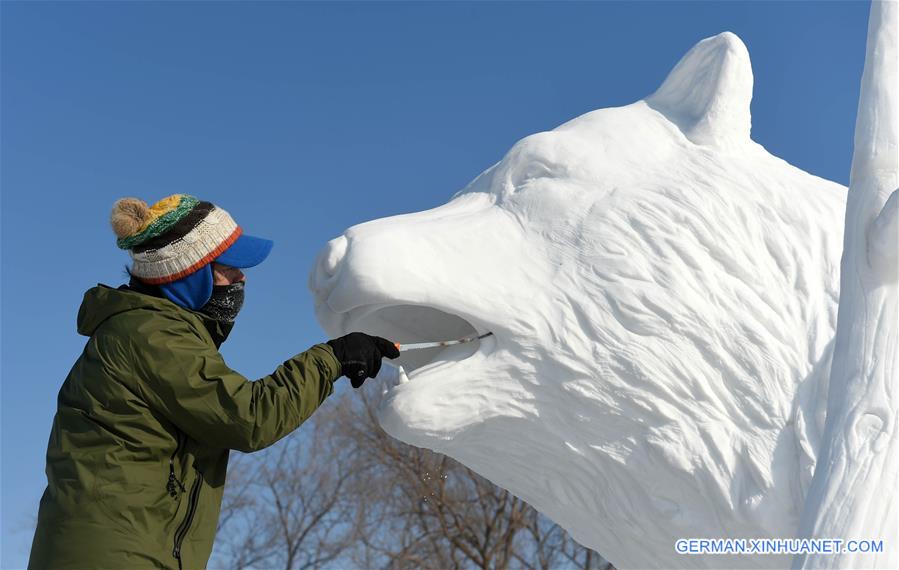 CHINA-HARBIN-SNOW SCULPTURE-CONTEST (CN)