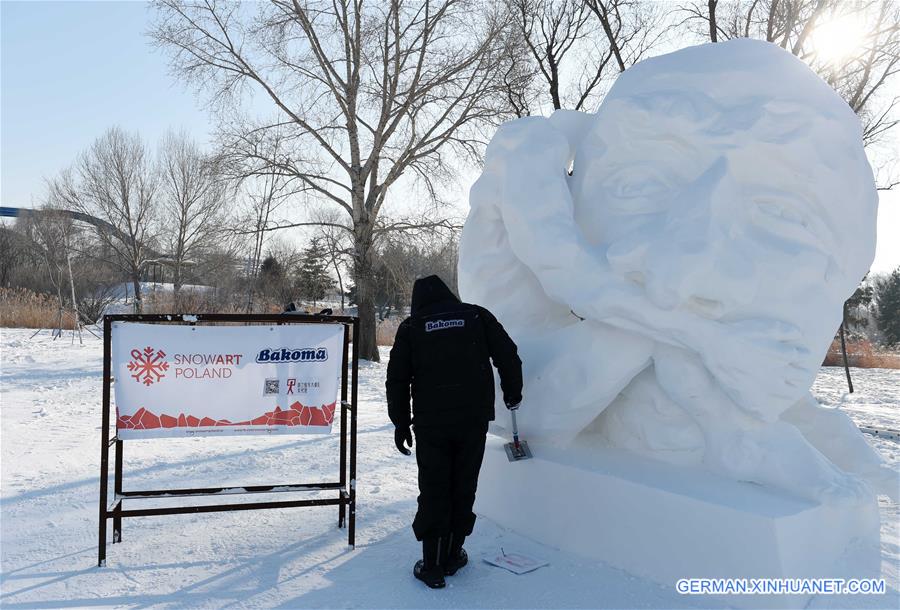 CHINA-HARBIN-SNOW SCULPTURE-CONTEST (CN)