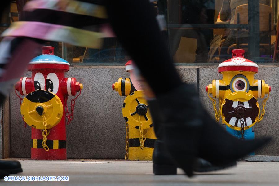 #CHINA-NANJING-FIRE HYDRANT-CARTOON IMAGE (CN)