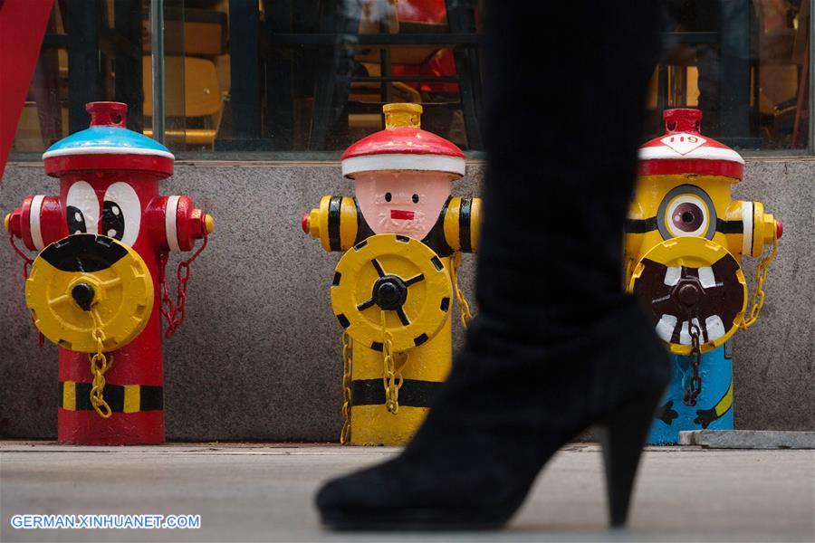 #CHINA-NANJING-FIRE HYDRANT-CARTOON IMAGE (CN)