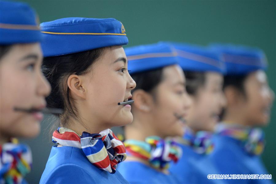 #CHINA-CHONGQING-STEWARDESS TRAINING (CN)