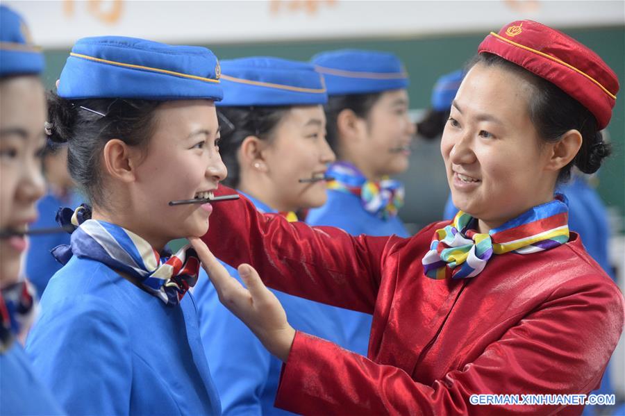 #CHINA-CHONGQING-STEWARDESS TRAINING (CN)