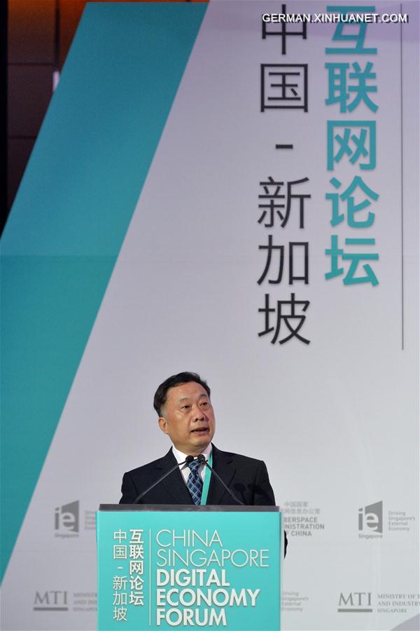 SINGAPORE-CHINA-DIGITAL ECONOMY FORUM