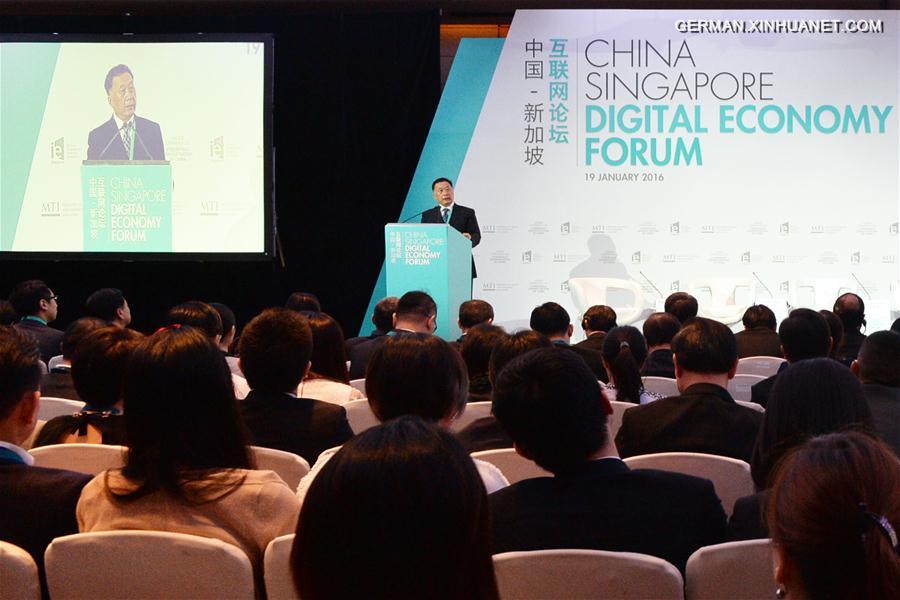 SINGAPORE-CHINA-DIGITAL ECONOMY FORUM