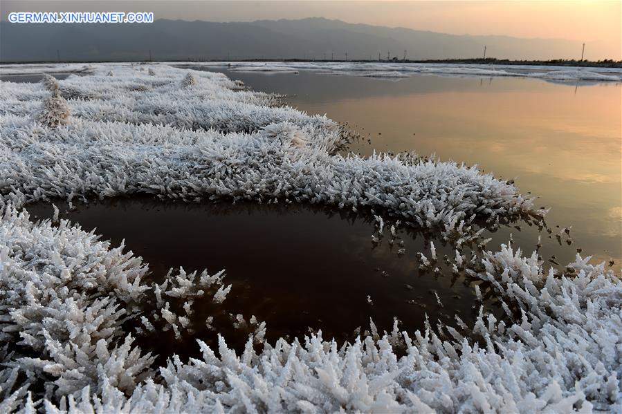 CHINA-SHANXI-SALT LAKE-MIRABILITE RIME (CN)