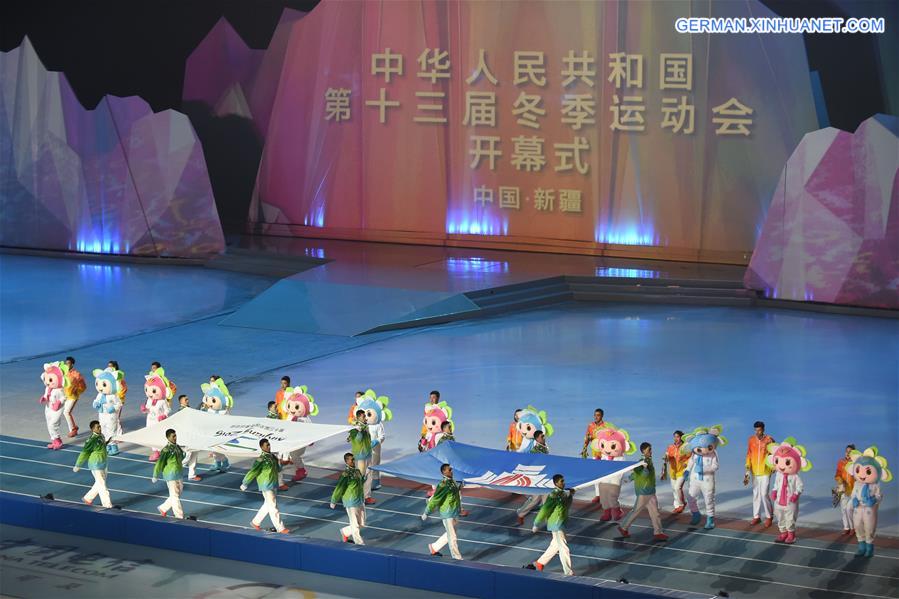 (SP)CHINA-XINJIANG-URUMQI-CHINESE NATIONAL WINTER GAMES-OPENING CEREMONY (CN) 