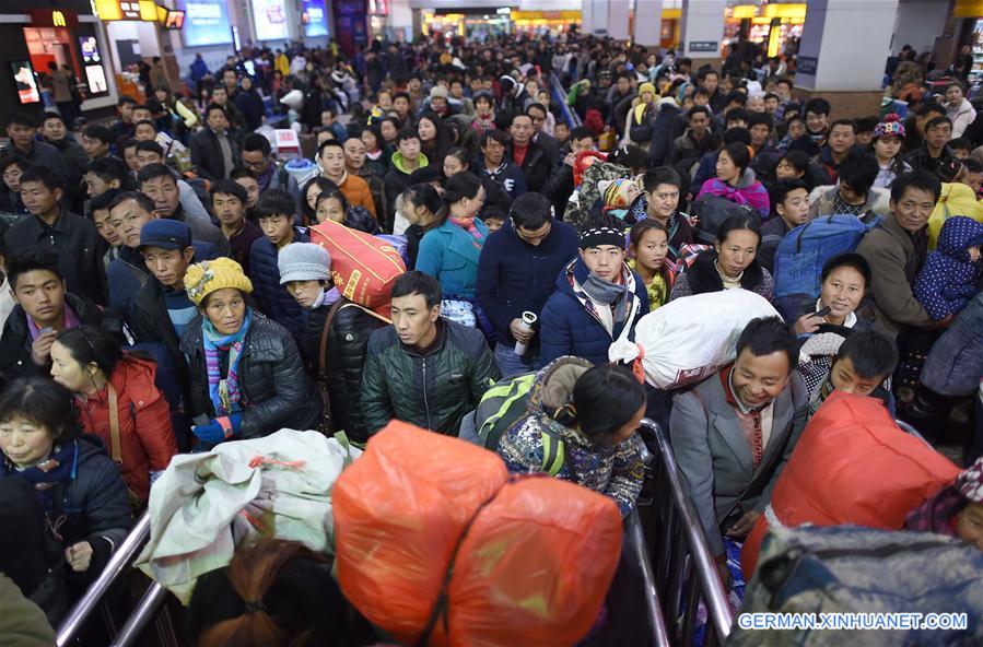 CHINA-SPRING FESTIVAL-TRAVEL RUSH-ABOUT TO BEGIN (CN)