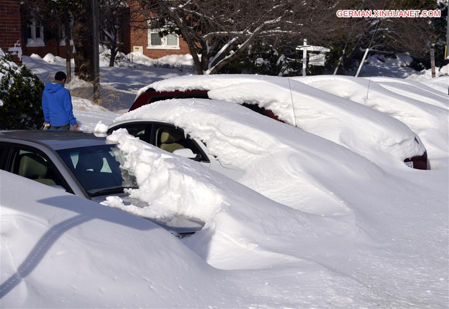 U.S.-WASHINGTON D.C.-SNOW STORM-AFTERMATH