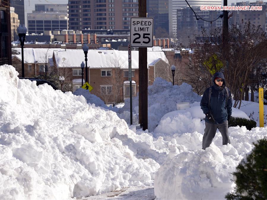 U.S.-WASHINGTON D.C.-SNOW STORM-AFTERMATH