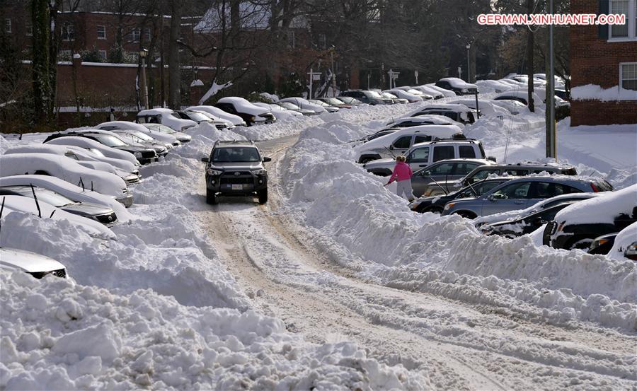 U.S.-WASHINGTON D.C.-SNOW STORM-AFTERMATH