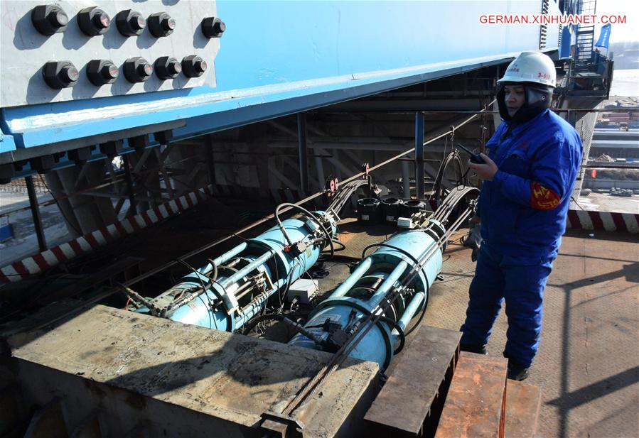 CHINA-JINAN-RAILWAY AND HIGHWAY COMBINED BRIDGE-CONSTRUCTION (CN)