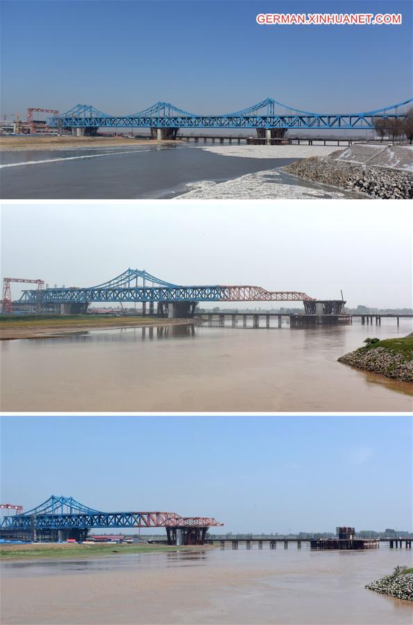 CHINA-JINAN-RAILWAY AND HIGHWAY COMBINED BRIDGE-CONSTRUCTION (CN)