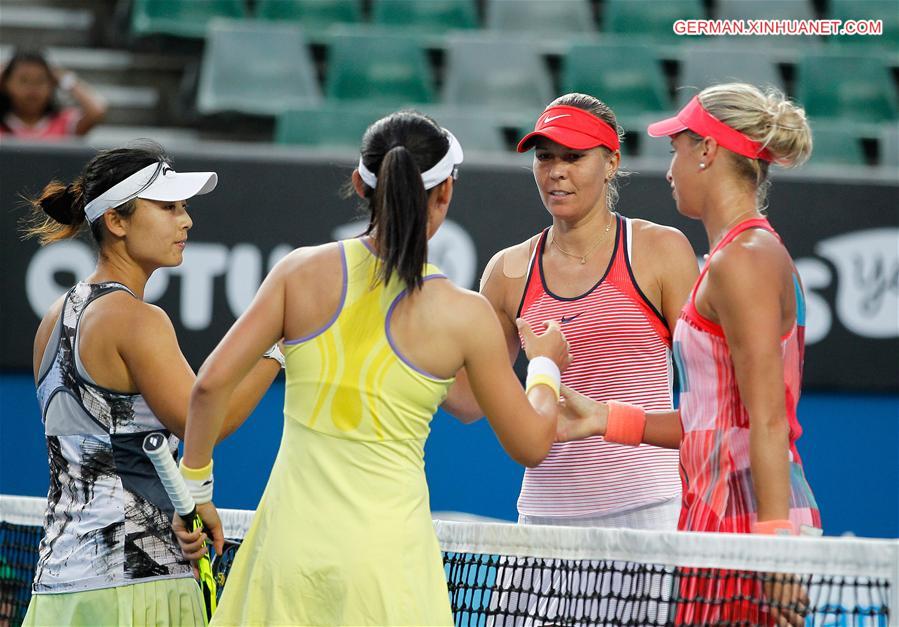 (SP)AUSTRALIA-MELBOURNE-TENNIS-AUSTRALIAN OPEN-WOMEN'S DOUBLES-SEMIFINAL