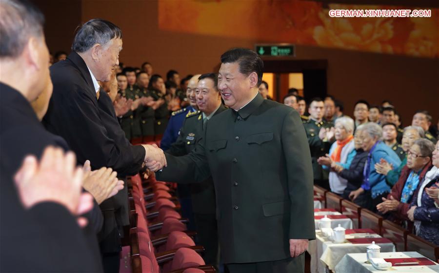 CHINA-BEIJING-XI JINPING-VETERANS-NEW YEAR GREETINGS (CN)