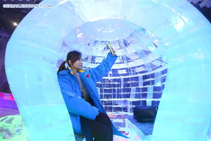 #CHINA-ZHEJIANG-ICE SCULPTURE (CN)