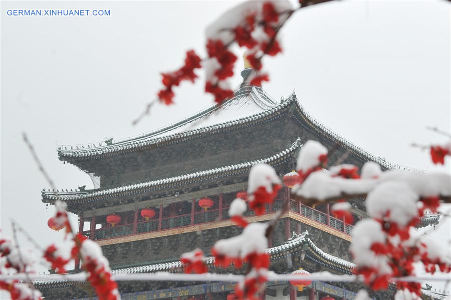 CHINA-XI'AN-SNOWFALL (CN)