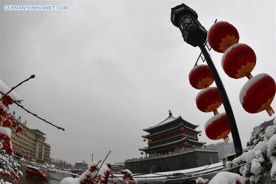 CHINA-XI'AN-SNOWFALL (CN)