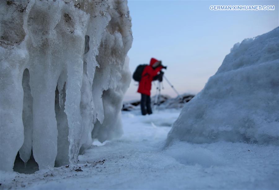 CHINA-HEBEI-QINHUANGDAO-SEA ICE (CN)