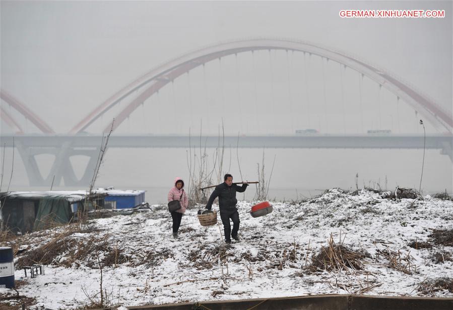 CHINA-HUNAN-CHANGSHA-SNOW (CN)