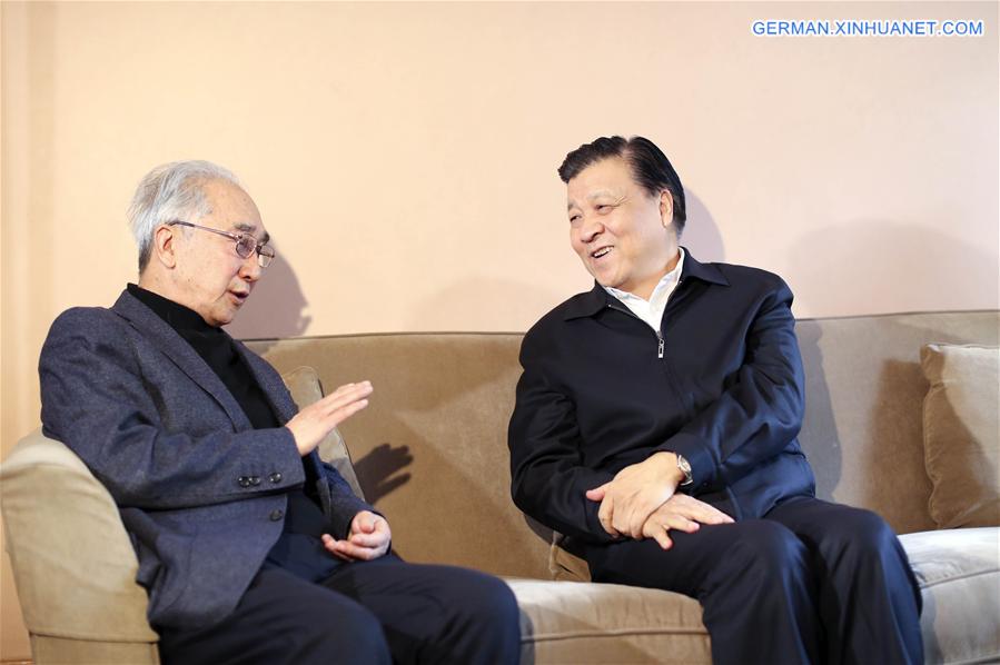 CHINA-BEIJING-LIU YUNSHAN-CULTURAL WORKERS-VISIT (CN) 