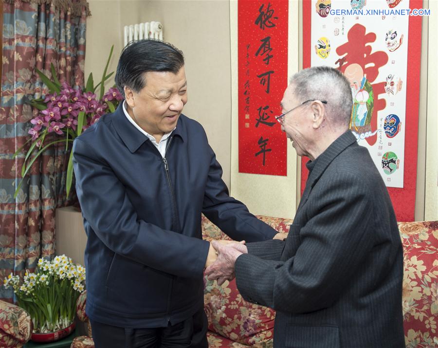 CHINA-BEIJING-LIU YUNSHAN-CULTURAL WORKERS-VISIT (CN) 