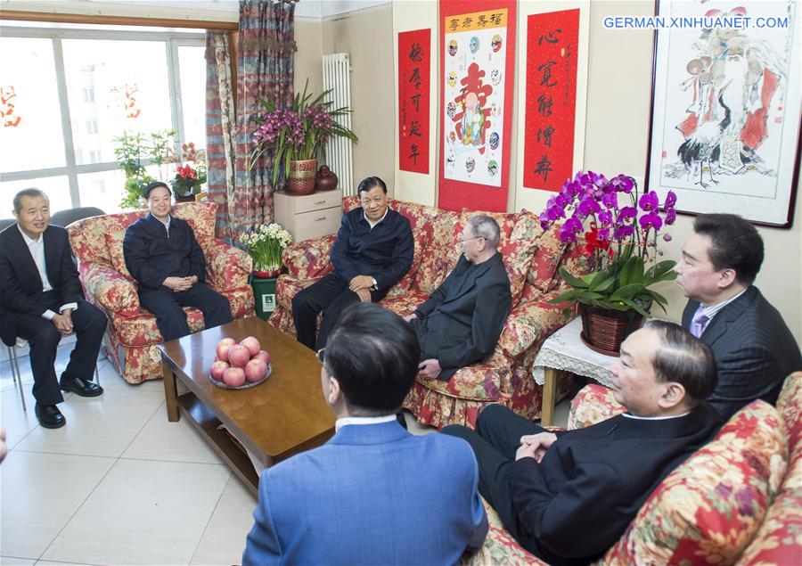 CHINA-BEIJING-LIU YUNSHAN-CULTURAL WORKERS-VISIT (CN) 