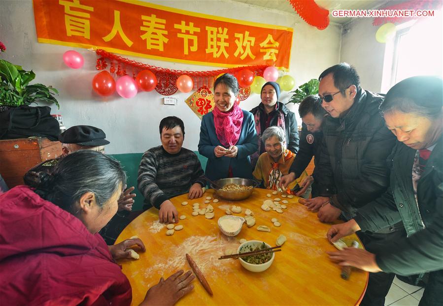 CHINA-JILIN-SPRING FESTIVAL-THE BLIND(CN)